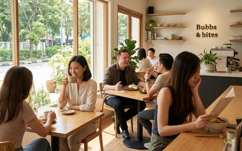 Cozy brunch atmosphere